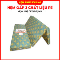 ( Giao Hoả tốc 2h ) Nệm gấp 3 chất liệu PE gọn nhẹ dễ sử dụng 80cm.1m.1m2-1m4-1m6-1m8x2m