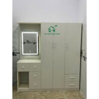 [ GIAO HỎA TỐC] TỦ NHỰA ĐÀI LOAN LIỀN BÀN TRANG ĐIỂM TẶNG KÈM GHẾ