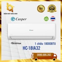 [ GIao lắp HN] Điều hòa Casper 18000 BTU 1 chiều inverter HC18IA32 - Mới nguyên đai, nguyên kiện, chính hãng