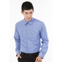 ( GIAO NGAY )Áo sơ mi nam tay dài vạt ngang Regular Vĩnh Tiến 330 - Xanh tím