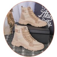 🕎 Giày Bốt Nữ Cổ Lửng Da Lộn ❤️ FREESHIP ❤️  Boots Nữ Martin Cao Cấp Sang Trọng GCC01 Hàng Sẵn Kho