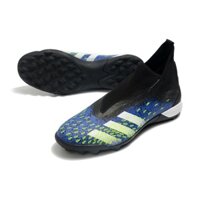 🇰🇵 Giày Đá Bóng Adidas predator freak3 Không Dây tf falcon no Ren Màu Đen / Xanh Dương