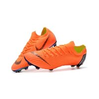 ✿ Giày Đá Bóng Nam Mercurial Vapor 12 Elite Đinh FG Orange | Giày Đá Bóng Đá Banh Sân Cỏ Tự Nhiên ✿