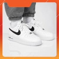 + Giày Nike_Air Force 1 Vệt Đen Cổ Thấp Thể Thao Nữ Nam Giày Sneaker AF1 Trắng Đế Cao Đi Học Giá Rẻ Full Box G10 +