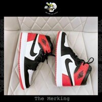 [𝐑𝐞𝐩 𝟏:𝟏] Giày NlKE Jordan Đỏ Đen Cao Cổ Siêu Cool [FULL hộp+tất+bill chính hãng] The Merking
