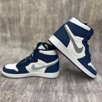 📶 Giày thể thao nam jordan retro high midnight navy, giày jordan xanh than cổ cao nam nữ phong cách thời trang