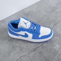 🖍 Giày Thể Thao Nam Nữ Giầy Sneaker Nike Jordan  UNC JD Cổ Thấp Xanh Dương Da Cao Cấp Full Box Bill xả- . 🌵