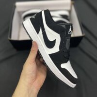 💧 Giày Thời Trang Nam Nữ Đẹp Nike Jordan 1 Panda Cổ Thấp JD1 Đen Trắng Giá Rẻ, Giày Hàn Quốc Nữ G03 Full Box