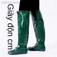 ✧ ✷ ☂☜Giày trồng lúa mới cho nam và nữ đi mưa ống vừa cao, ruộng tất, đế mềm, buộc thun, chống nước quá đầu gối, câu cá