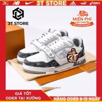 [𝐇𝐀̀𝐍𝐆 𝐎𝐃𝐄𝐑] GIÀY SNEAKER Louis Vuitton Trainer Sneaker Lo Tặng Tất + FULL BOX_FREESHIP