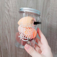 [ Gift Macys ] Sét 6 Bông Mút Tán Nền Kèm Hộp Đựng Pumpkin Spice Latte