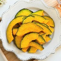 [ Giòn thơm ] Combo 1000g Bí ngô thái lát/ Bí đỏ sấy lạnh nguyên chất không đường dưỡng chất tốt cho sức khỏe