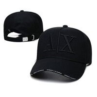【 Giorgio Armani Exchange AX Logo Mũ bóng chày Sun Snapback Flat Mũ đôi có thể điều chỉnh KOX1 HEE7