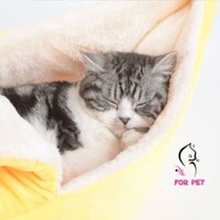 ✨ Giường - Ổ nệm hình vỏ chuối cho thú cưng_Loại cao cấp