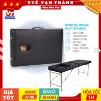 ✅ Giường Spa, Massage Vali Gấp Gọn | Chân inox, Đệm Da Simily | Giường Valy, va ly -VT1146