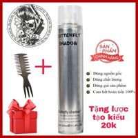 🇻🇳 Gôm xịt tạo kiểu tóc Butterfly Shadow thân nhôm trắng sáng cao cấp