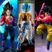 [ GreatStore Sẵn ] Mô hình Dragonball Son goku Vegeta super saiyan 4 FIGMA Ation Figure 16 cm cử động được