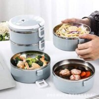 ( H512 ) HỘP ĐỰNG CƠM VĂNG PHÒNG LÕI INOX GIỮ NHIỆT 4 NGĂN [CẶP LỒNG]( CHERRI )