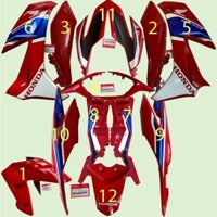 ( hà nội) Dàn áo Winner X bản đỏ đường đua tem HRC, BÁN LẺ TỪNG MÓN