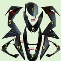 ( hà nội) [free ship] Dàn áo, vỏ xe, mặt nạ, tai thỏ Winner V1 đen nhám đời 2018 Zin chính hãng Honda