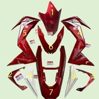 ( hà nội) [FREE SHIP]BỘ VỎ, DÀN ÁO XE WINNER V1 MÀU ĐỎ CHÍNH HÃNG HONDA. CÓ BÁN LẺ