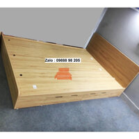 [ Hà  Nội ] Giường  ngủ kt 2m2x2m gỗ công nghiệp MDF nâu