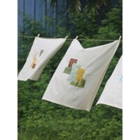 [ Handmade by Gác ] Khăn trải bàn bố mỏng phối vải hoa cotton, phong cách vintage thơ thẩn