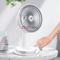 [ Hàng bao đẹp ] Quạt sạc tích điện loại to 5 chế độ có đèn led DP led ( thay pin dễ dàng )