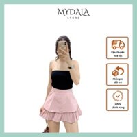 [ Hàng Cao Cấp ] Chân Váy Bèo 2 Tầng Xòe Chất Liệu Cotton Pha Phù Hợp Mặc Đi Chơi MYDALA STORE