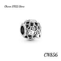 ( HÀNG CAO CẤP ) CHARM PAN ALE XỎ NGANG HOẠ TIẾT CHÌA KHOÁ TRÁI TIM BẠN BẠC S925 THUẦN KHIẾT