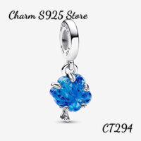 ( HÀNG CAO CẤP ) CHARM TREO CỎ BỐN LÁ BẠC S925 THUẦN KHIẾT