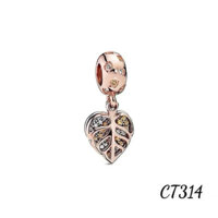 ( HÀNG CAO CẤP ) CHARM TREO CHIẾC LÁ ĐÍNH ĐÁ BẠC S925 THUẦN KHIẾT