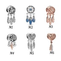 ( HÀNG CAO CẤP ) CHARM XỎ NGANG HOA LÁ TRÁI TIM TUA RUA BẠC S925 THUẦN KHIẾT