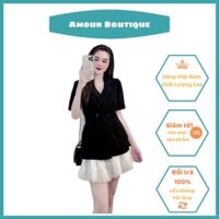 [ Hàng  Cao Cấp Có Video Đánh Giá ] Set Brazer Kèm Chân Váy Amour Boutique