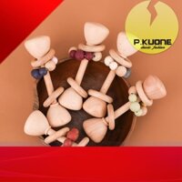 [ HÀNG CAO CẤP] 【COD】 1 cái Đồ chơi trẻ em bằng gỗ Teething Beech Wood Toys Đồ chơi trẻ em Nhai silicone Teething Baby