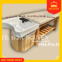 ❄[ Hàng Cao Cấp ] Giường Gội Bồn Sứ Ốp Gỗ Bền Chắc ( Ảnh thật )
