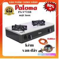 [ HÀNG CHÍNH HÃNG ] Bếp gas Paloma mặt Inox PA-V71SB+ Van Dây - Bảo Hành 24 Tháng