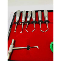 [ HÀNG CHÍNH HÃNG ] Bộ bẩy nhổ răng 16 chi tiết-Bẩy răng - Nạy răng