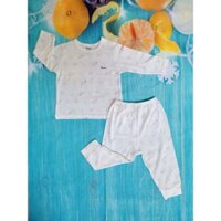 [ HÀNG CHÍNH HÃNG] Bộ dài tay sợi tre Avaler cổ tròn cài vai chất đẹp cho bé từ 3 tháng - 3 tuổi