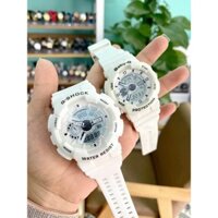 [ Hàng Chính Hãng+Có Bảo Hành ] Đồng Hồ Casio Cặp Đôi G-Shock & Baby-G GA-100MW-7ADR & BA-110-7A3DR Dây Nhựa-Gari Watch