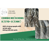 ( Hàng chính hãng đặc sản Điện Biên) Combo 1kg miến dong sợi to + 1kg sợi nhỏ ngon số 1 Điện Biên