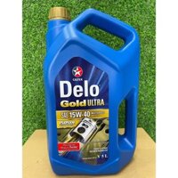 [ HÀNG CHÍNH HÃNG ] Dầu Nhớt Caltex Delo Gold Ultra SAE 15W-40 Turbo 5Lít ( 15w40 API CI-4)
