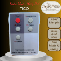 ( HÀNG CHÍNH HÃNG ) Điều khiển quạt đảo trần Tico, quạt treo tường thay thế - Tặng kèm pin