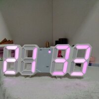 [ Hàng chính hãng ] Đồng hồ Led 3D treo tường để bàn thông minh TN828 Smart Clock phong cách hiện đại