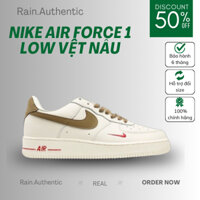 [ Hàng chính hãng ] Giày Nike air force 1 vạch nâu full box