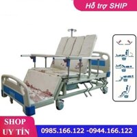 [ HÀNG CHÍNH HÃNG] GIƯỜNG BỆNH Y TẾ CHĂM SÓC BỆNH NHÂN CÓ BÔ VỆ SINH, CHẬU GỘI ĐẦU, NGHIÊNG TRÁI PHẢI