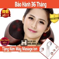 [ HÀNG CHÍNH HÃNG ] Gối Massage Hồng Ngoại 8 Bi Nhật Bản Thế Hệ Mới[BH: 36 Tháng]