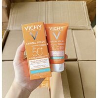 [ Hàng Chính Hãng] Kem chống nắng Vichy Capital Soliel SPF50 Cream Cho Da Hỗn Hợp Và Da Dầu 50ml mẫu mới