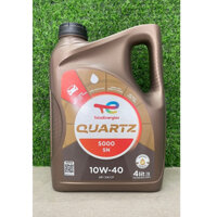 [ HÀNG CHÍNH HÃNG] Nhớt động cơ Total Quartz 5000 10W40 (4 lít)