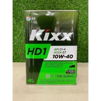 [ Hàng Chính Hãng ] NHỚT KIXX HD1 API CI-4/SL ACEA 7 10W40 (4 Lít)